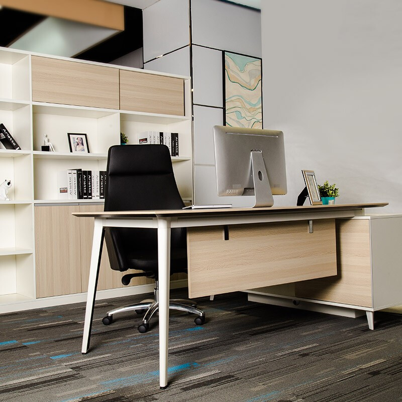 佳匠 老板桌辦公桌總裁桌椅組合 現(xiàn)代簡(jiǎn)約辦公家具 經(jīng)理桌 主管桌 大班臺(tái) 老板椅 (包安裝)